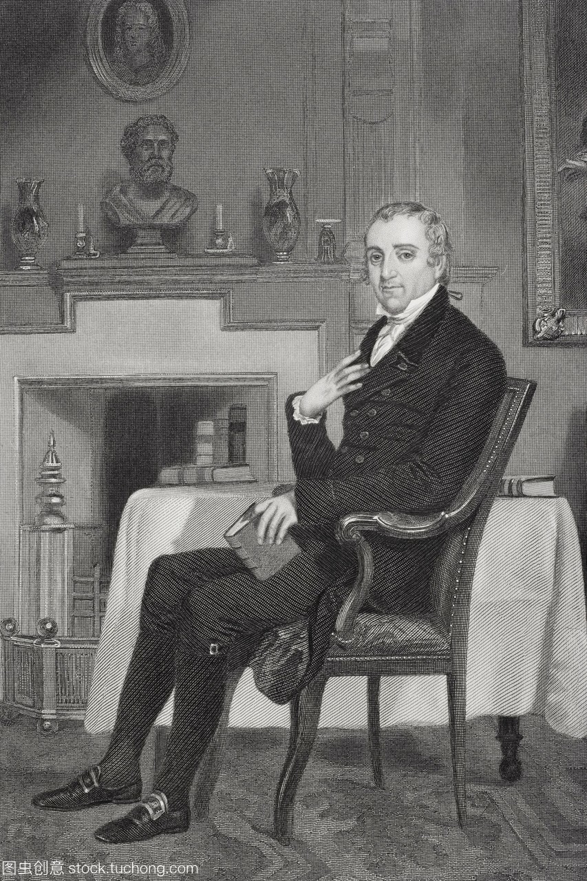 费舍尔艾姆斯1758-1808。美国散文家,律师和联邦党人政治家。由阿隆佐·查佩尔创作